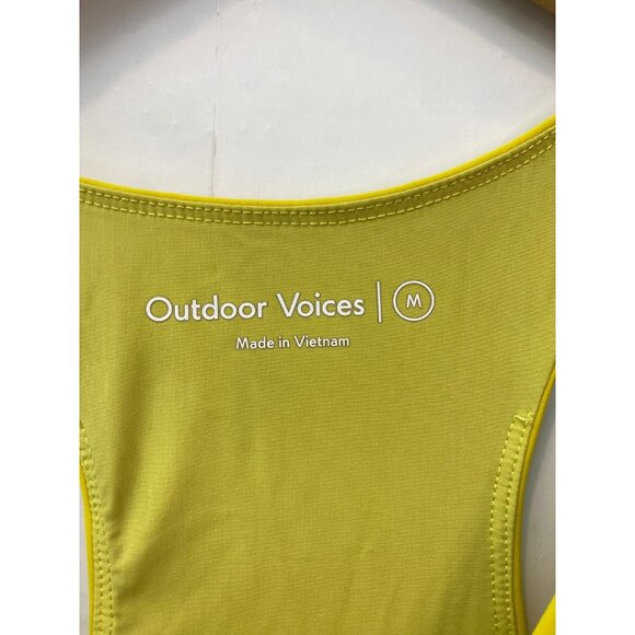 Outdoor Voices Volley Dress Exercise Athletic Yellow Sleeveless Raceback Medium - Picture 5 of 8